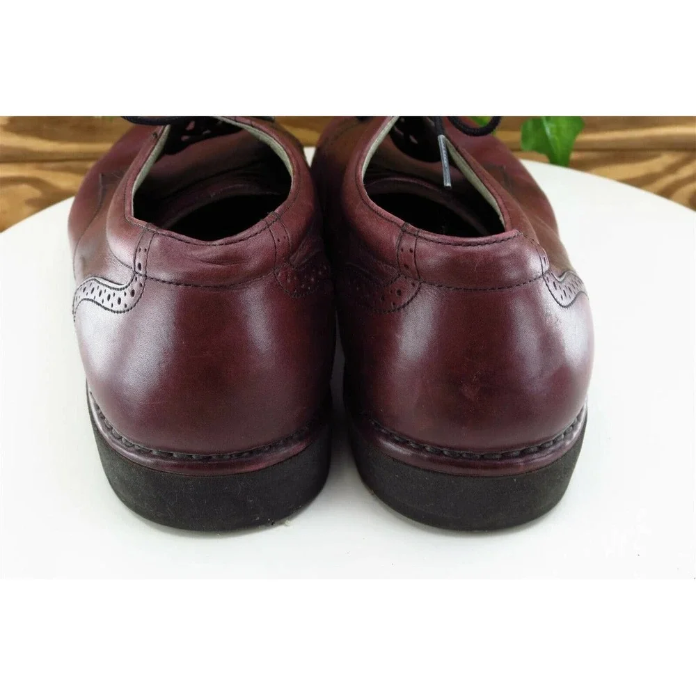Dress Sports by Rockport Shoes Sz 10 M Red/Brown‎ Derby Oxfords Leather Men